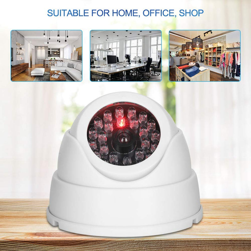 Wireless Dome Surveillance Dummy Camera Simulated Camera Indoor / Outdoor Security Camera with 30pcs IR LEDs Flashing Security