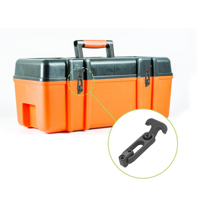 UFURMATE T-Handle Draw Latches, 4Pcs Rubber Flexible T-Handle Hasp Heavy Duty Elastic Rubber Hood Catch Engineering Machine Hood latches for Tool Box, Cooler, Golf Cart