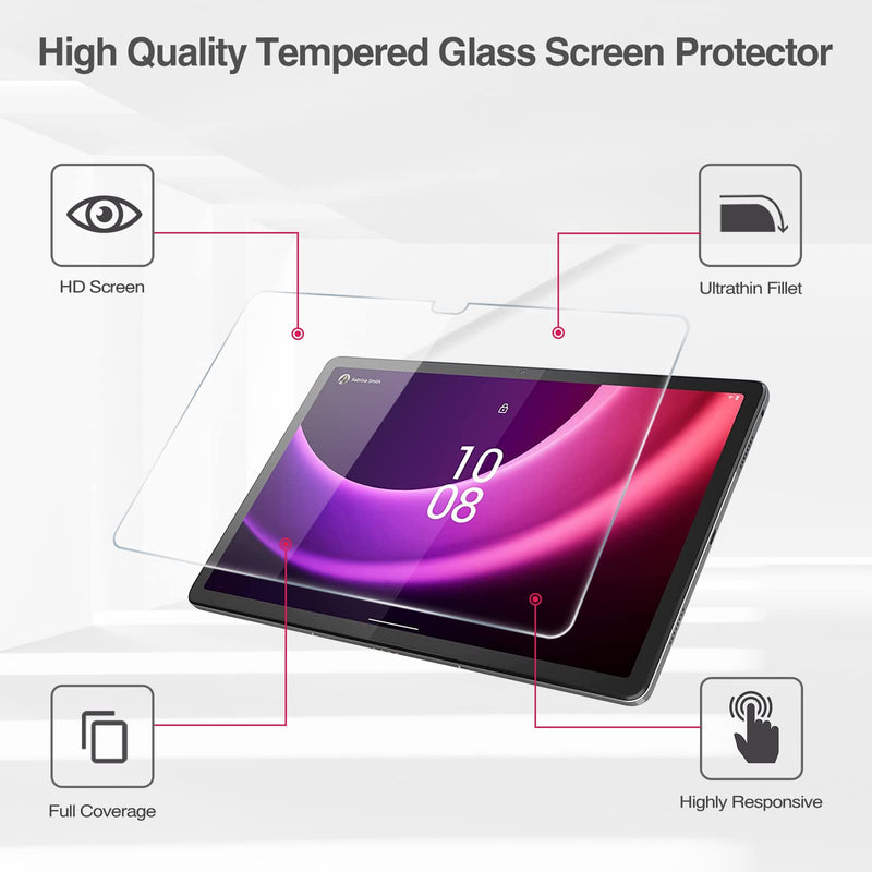 ProCase 2 Pack Screen Protector for Lenovo Tab P11 2nd Gen 11.5 Inch 2023, Tempered Glass Screen Film Guard for 11.5" Lenovo Tab P11 Gen 2 2023 Release -Clear