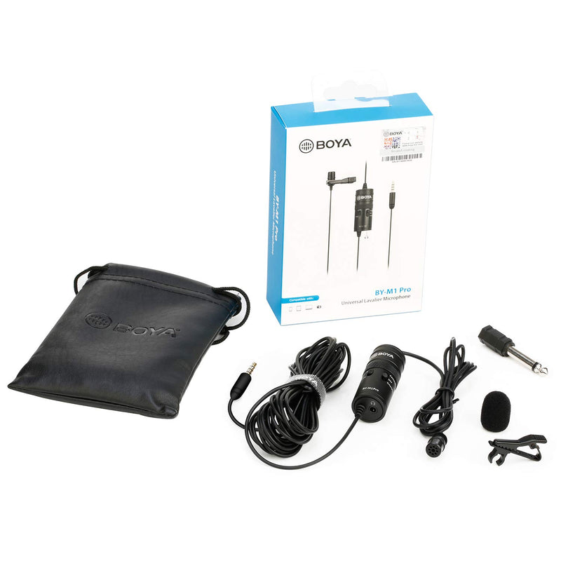 [AUSTRALIA] - BOYA by-M1 Pro Omnidirectional Lavalier Microphone Clip-on Lapel Mic for Smartphones, DSLRs, Camcorders, Audio Recorders, PC Recording 