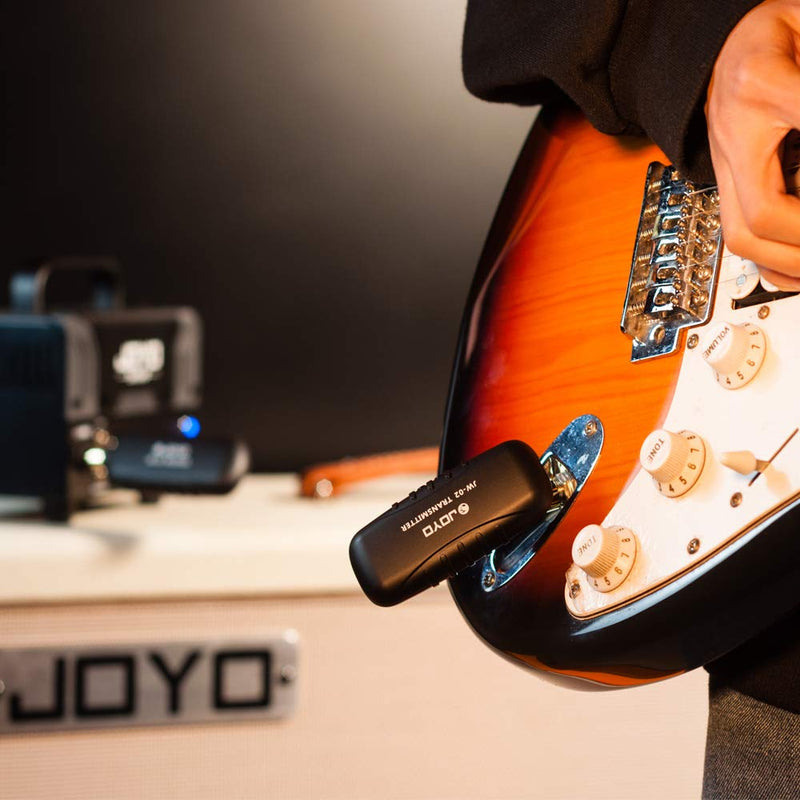 [AUSTRALIA] - JOYO JW-02 5.8GHz Wireless Guitar System Digital Guitar System for Electric Guitar Bass 20m Transmission Distance 