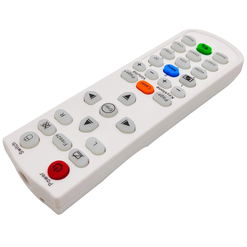 INTECHING BR-5080C Projector Remote Control for Optoma 4K550, EH415e, EH415ST, W319UST, W320UST, W330UST, W331, W341, W345, W355, W412, W416, W512, WU334, WU336, WU416, X345, X355, X412, X416, ZH403