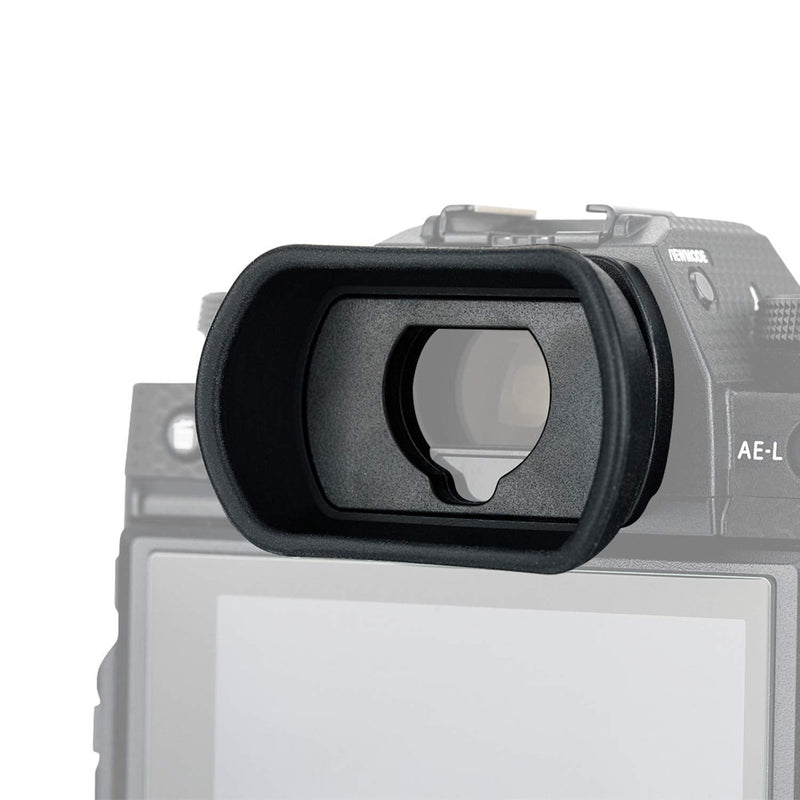 JJC KIWIFOTOS Ergonomic Long Camera Eyecup for Fuji GFX100 GFX-50S X-T1 X-T2 X-T3 X-H1, Eye Cup Eye Piece viewfinder compatible with Fujifilm GFX100 GFX50S XT1 XT2 XT3 XH1, Soft Silicone, 49.9X33.1x21 for XT3 XT2 GFX100