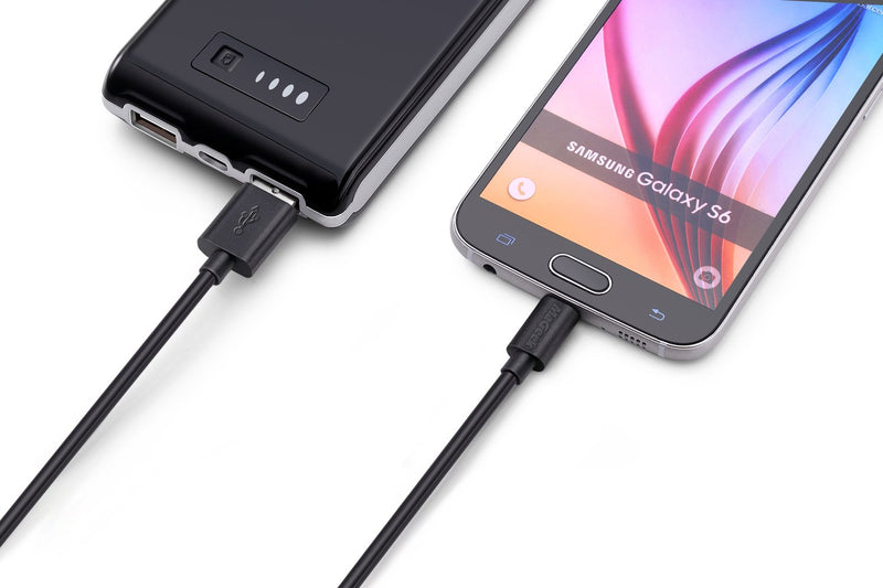 MaGeek 10ft / 3.0m Premium Extra Long Micro USB Cable High Speed USB 2.0 A Male to Micro B for Samsung, HTC, Sony, Motorola, LG, Google, Nokia and More (Black) 1pc_Black