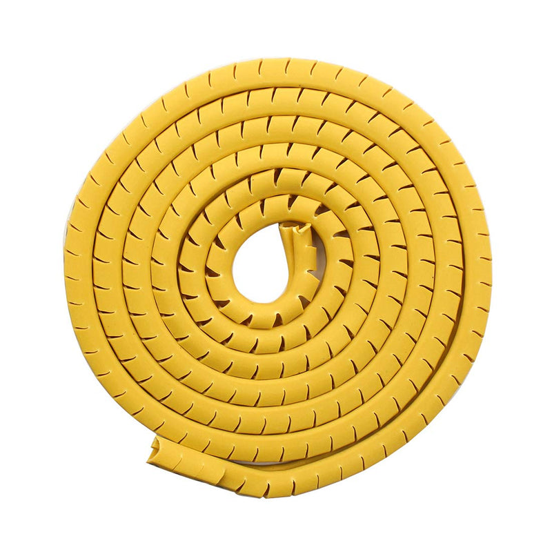 10 Rolls of 0-9 Number Tube,Yellow Flexible PVC Concave Cable Wire Markers Label Tag (6mm2)