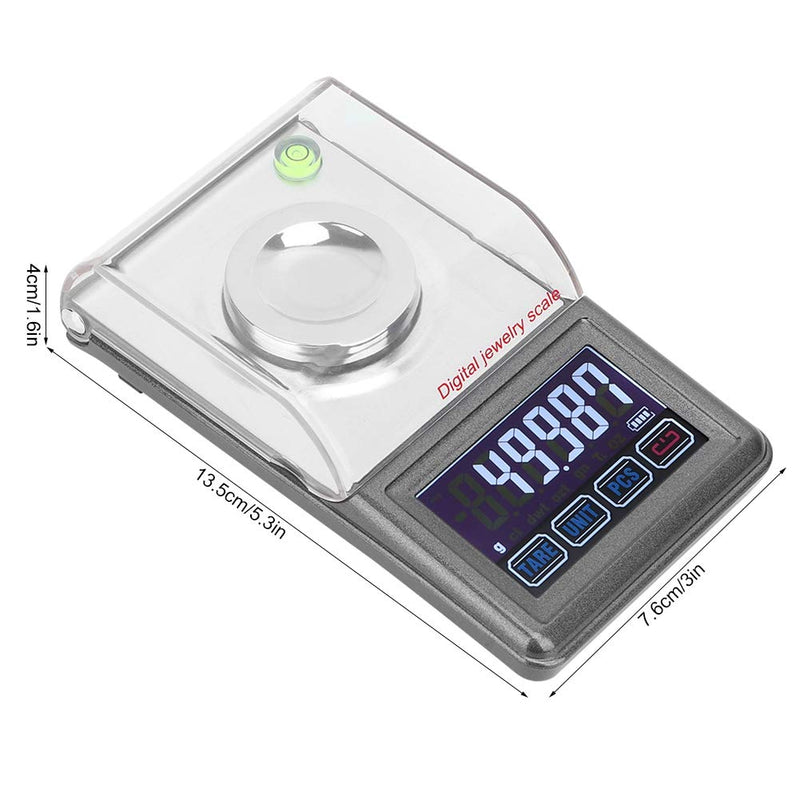 Scale,Jarchii Electronic Scale, 0.0001g 50g g/ct/DWT/ozt/gn/Tl/OZ High Precision Electronic Digital Balance Scale Jewelry Weight Gram Scales for Cooking Weighing Jewelry