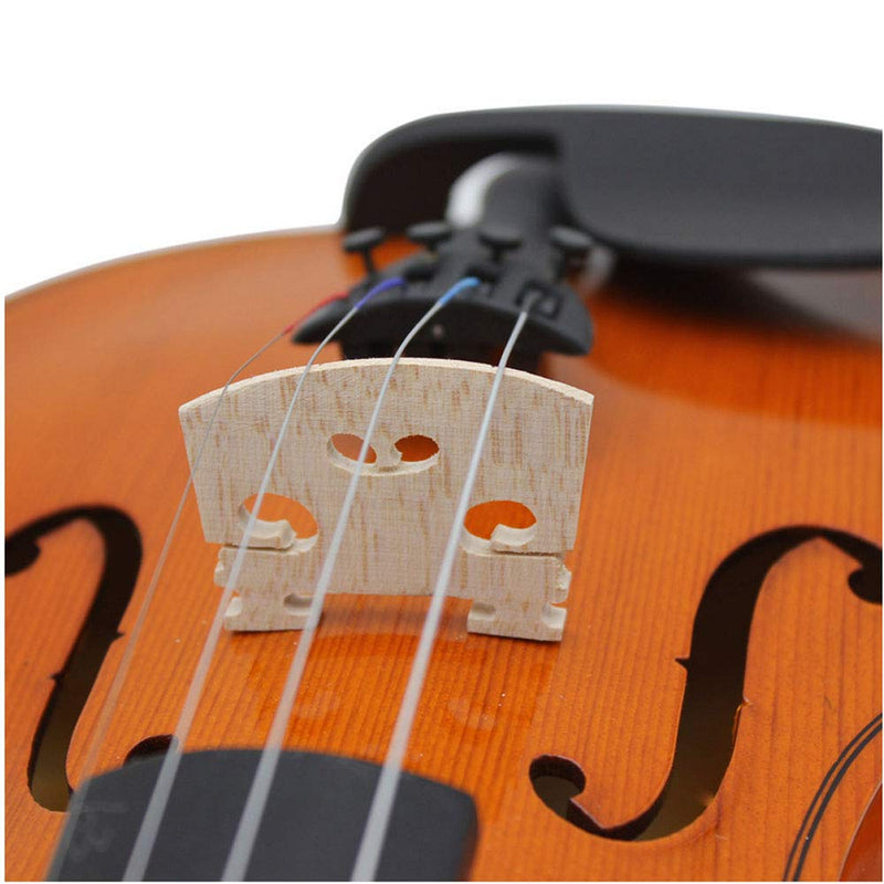 Jiayouy 12 pcs Fitted Violin Maple Bridge for 4/4 3/4 1/2 1/4 1/8 1/16 Violin Replacements Parts