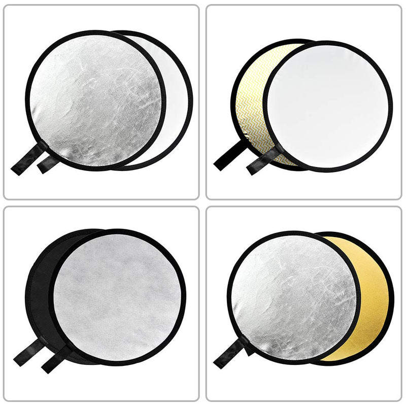 GODOX 43” 110cm 5-in-1 Collapsible Round Portable Disc Light Reflector with Bag for Studio and Photography - Gold, Silver, Black, White, Translucent (RFT05-110cm)