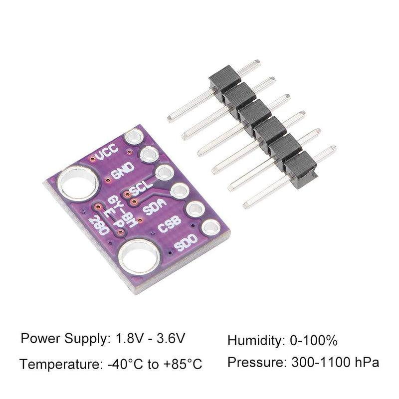 DaFuRui 5Pack GY-BMP280-3.3 Atmospheric Pressure Sensor Temperature Sensor Breakout Compatible for Arduino
