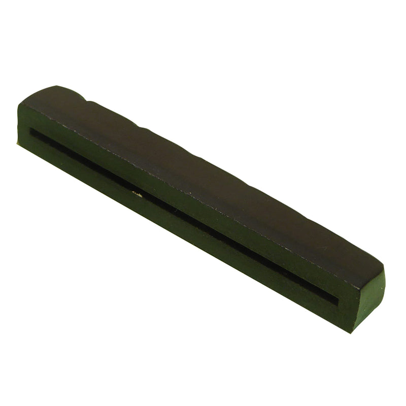 Black left handed guitar nut acoustic or electric 43mm x 6mm quality resin material.