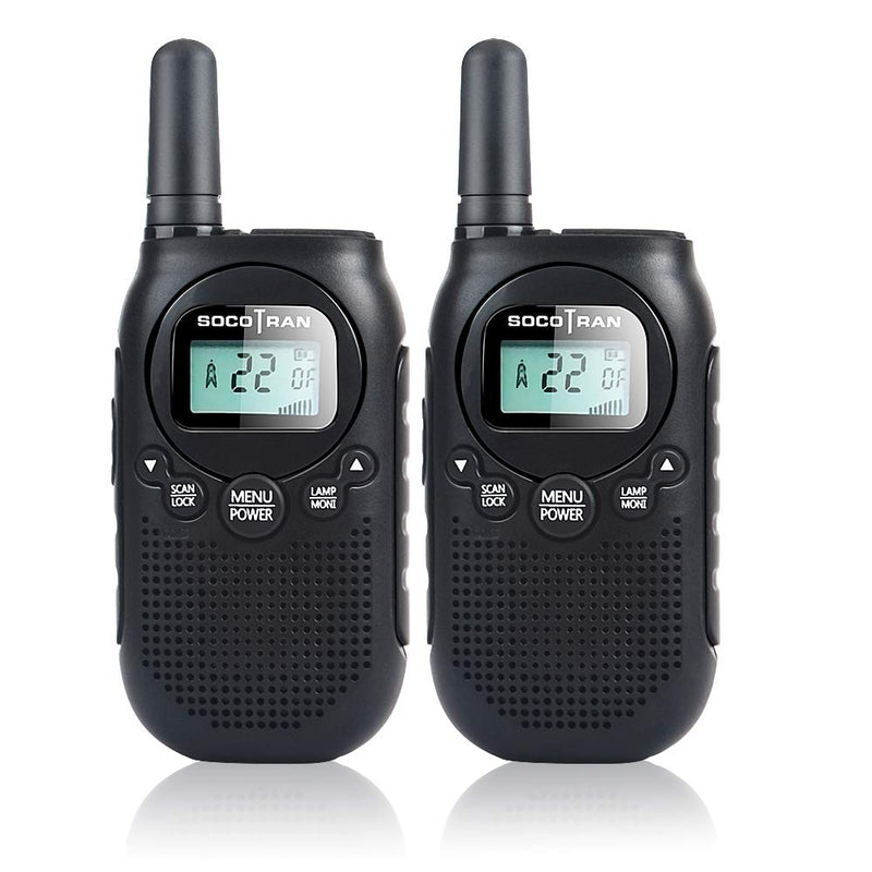 Adults Walkie Talkies Rechargeable FRS Two-Way Radios USB Charge Mini Walky Talky with Rechargeable Battery Long Range 5 Miles with Bright Light 2 Pack 0.5W Perfect for Family Outdoor Camping Trip