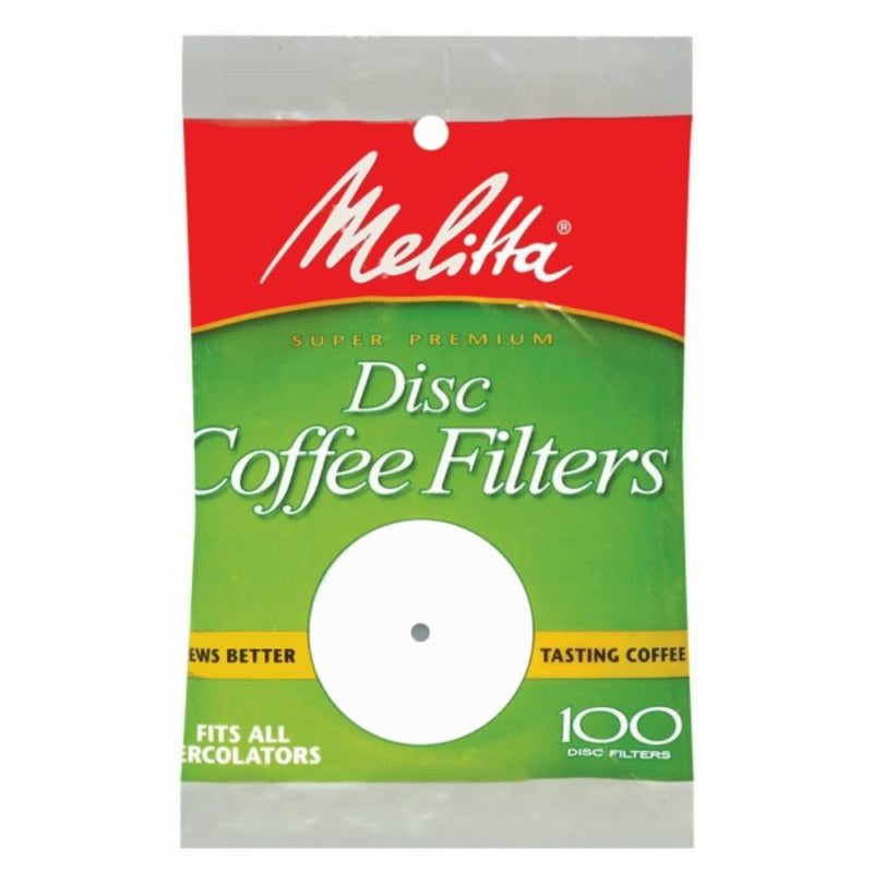 Melitta 3.5 Inch White Disc Coffee Filters 100 Count (Pack of 2)