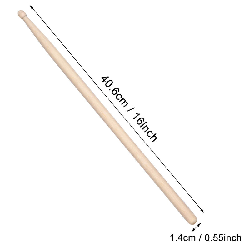 MOREYES 5A Drum Sticks Wood Tip Drumstick (Maple 2Pairs)