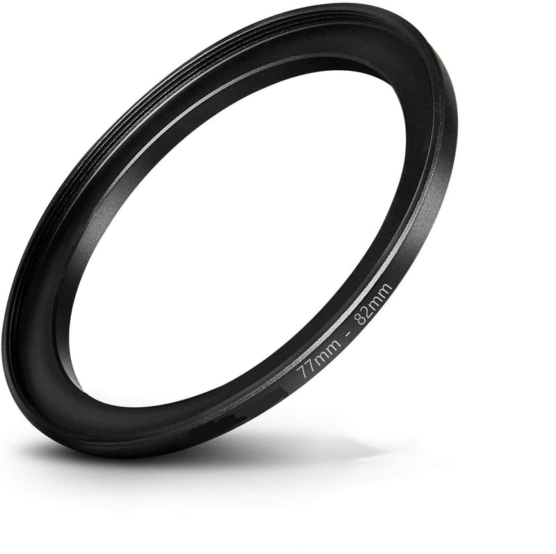 Filter Step-Up Ring 67mm-77mm & 77mm-82mm, 67mm Lens to 77mm Filter & 77mm Lens to 82mm Filter (1+1 Pack), WH1916 Camera Lens Step Up Ring