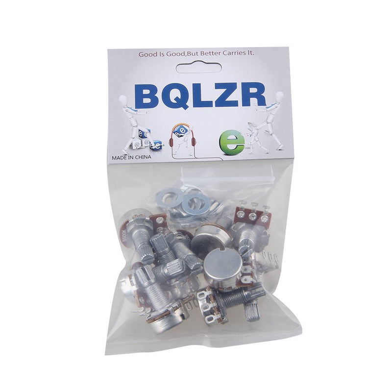 BQLZR Guitar Potentiometer B500k 16mm Base Dia 18mm Shaft Pack of 10