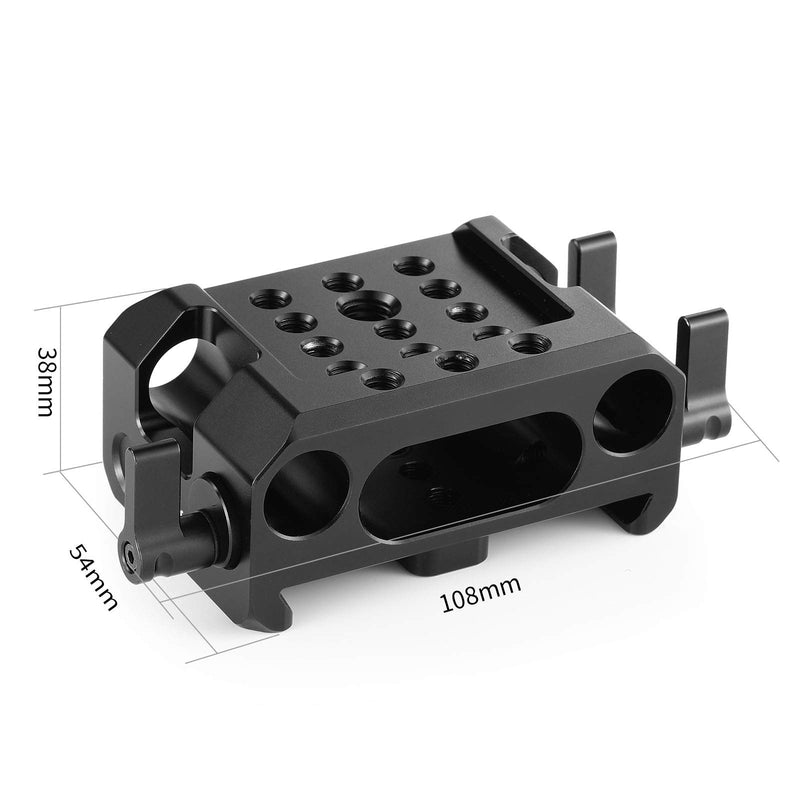 SMALLRIG Baseplate for BMPCC 4K & 6K CAGE 2255 with Dual Rod Clamp – 2267