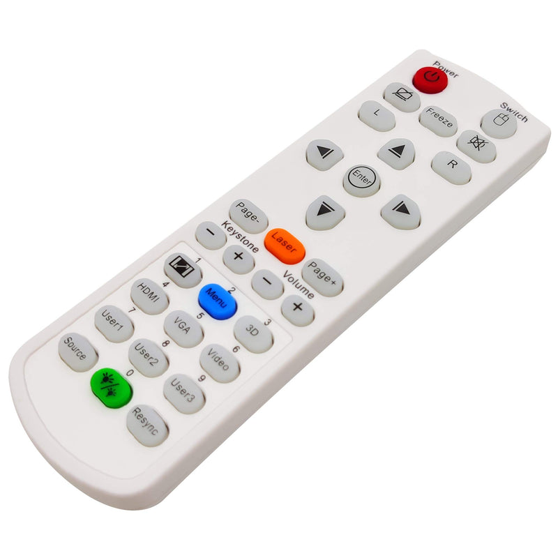 INTECHING BR-5080C Projector Remote Control for Optoma 4K550, EH415e, EH415ST, W319UST, W320UST, W330UST, W331, W341, W345, W355, W412, W416, W512, WU334, WU336, WU416, X345, X355, X412, X416, ZH403
