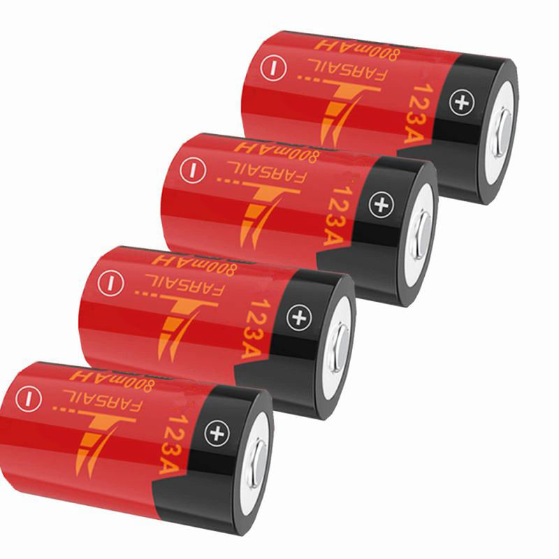 Arlo Rechargeable Batteries 123A Charger, FARSAIL 4-Pack 800mAH NiMH 123A Arlo Rechargeable Batteries for Arlo Camera VMS3130 VMC3030 VMK3200 VMS3330 3430 3530, Alarm System, Flasglight