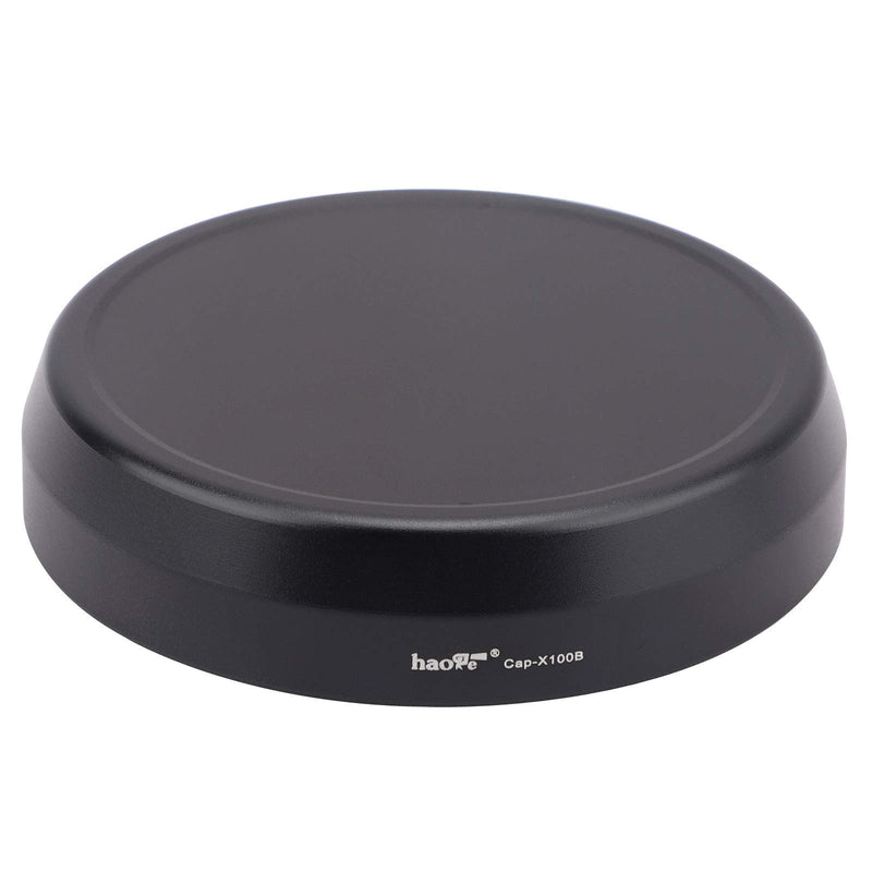 Haoge Cap-X100B Metal Lens Cap for Fujifilm Fuji X100F X100S X100T X100 X70 Camera Black