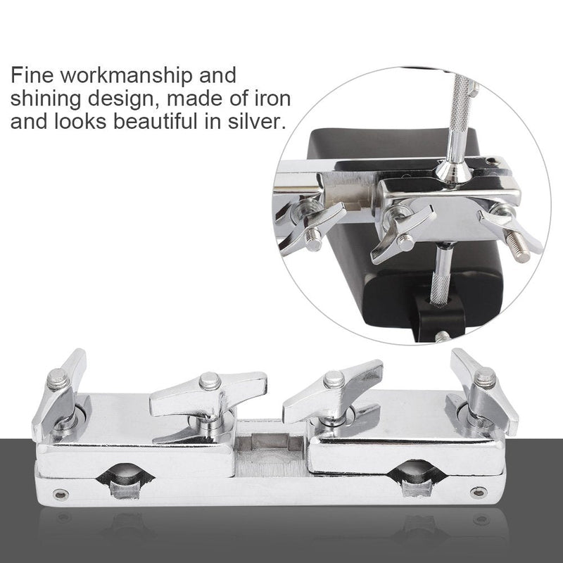 Jeanoko Drum Kit Bracket for Cowbell Accessory for Connecting Drum Set As Clamp Holder.