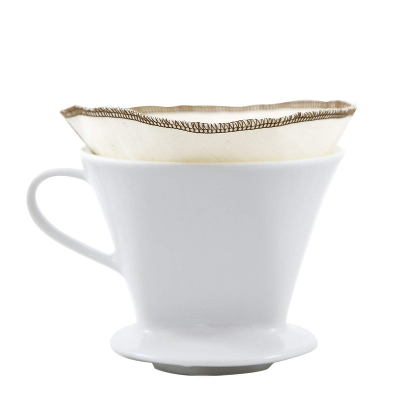 CoffeeSock Drip #2 Cone- GOTS Certified Organic Cotton Reusable Coffee Filters