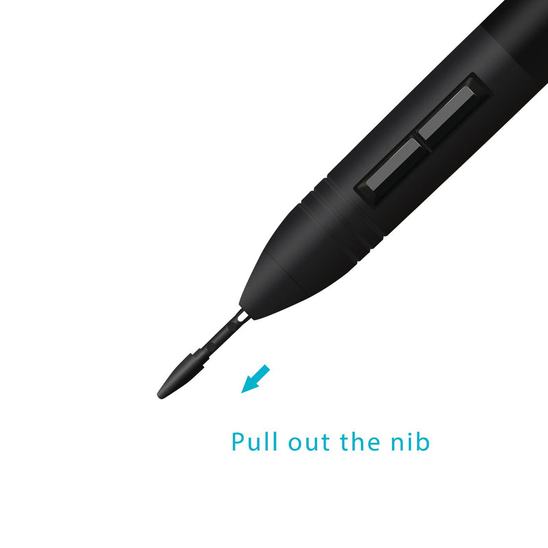 HUION 10-Pack Replacement Nibs PN01 for Drawing Tablet Stylus