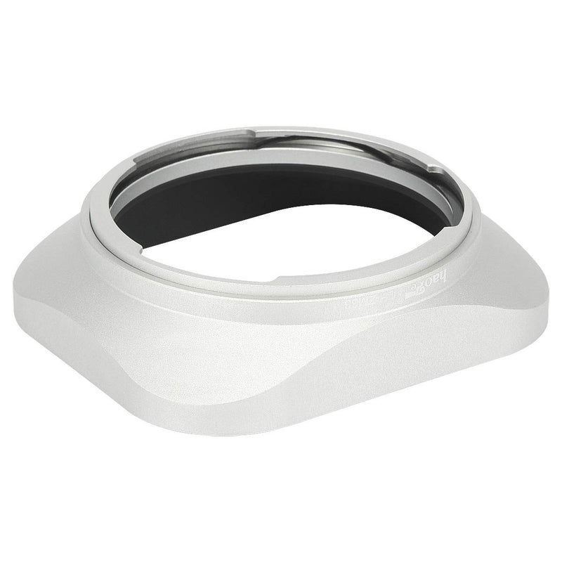 Haoge LH-ZM33 Bayonet Metal Square Lens Hood Shade Compatible with Carl Zeiss Distagon T 1.4/35 35mm f1.4 f/1.4 ZM Lens Silver Square - Silver