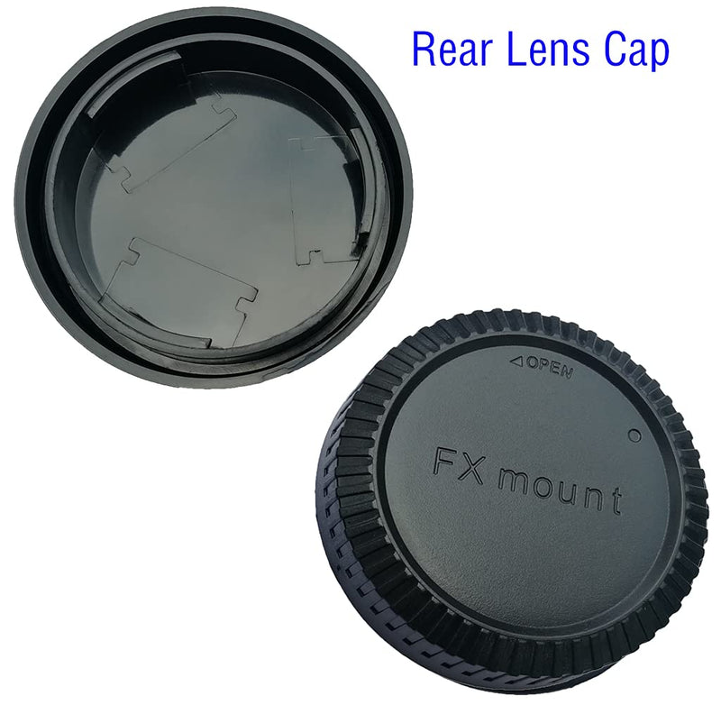 [AUSTRALIA] - Camera Body Cap and Rear Lens Cover for Fuji FX Fujifilm X Mount X-S10 X-T30 II X-T20 X-T10 X-E4 X-T4 X-T3 X-T200 X-T100 X-PRO3 X-PRO2 X-A20 X-A10 X-A7 X-A5,HUIPUXIANG [2 Sets] 