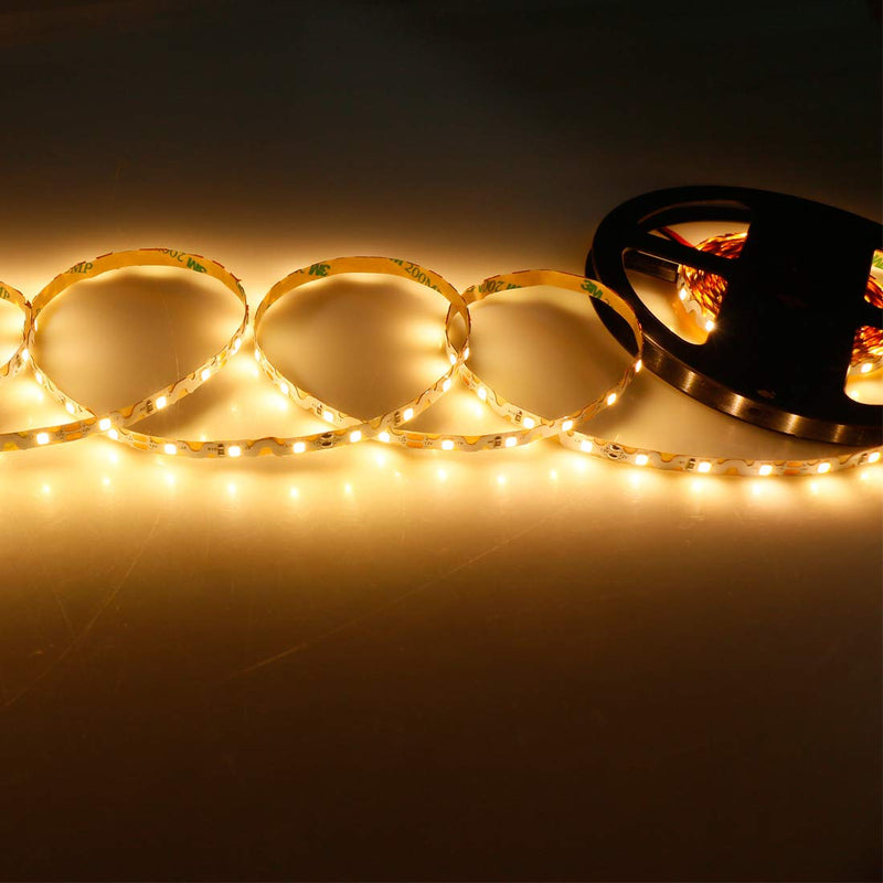 [AUSTRALIA] - S Shape 6mm Narrow Led Strip Lights - DC 12V 300leds 2835 Warm White for Vanity Mirror Under Cabinet Lighting, TV Backlight, Christmas Holiday Kitchen Indoor Party Decoration 5.0 Meters 