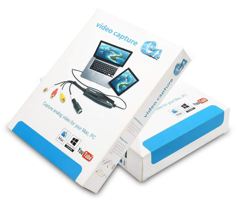 DIGITNOW Video Capture Converter, VHS to DVD Capture Analog Video to Digital for Mac or Windows 10 PC