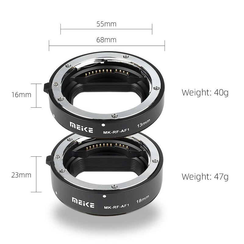 Extension Tube, Auto Focus Macro Extension Tube Set for Canon EOS RF-Mount Mirrorless Cameras(13mm 18mm)