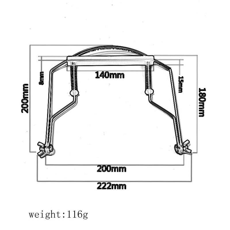Alnicov Harmonica Holder Neck Holder Stand for 10-Hole Harmonicas Green