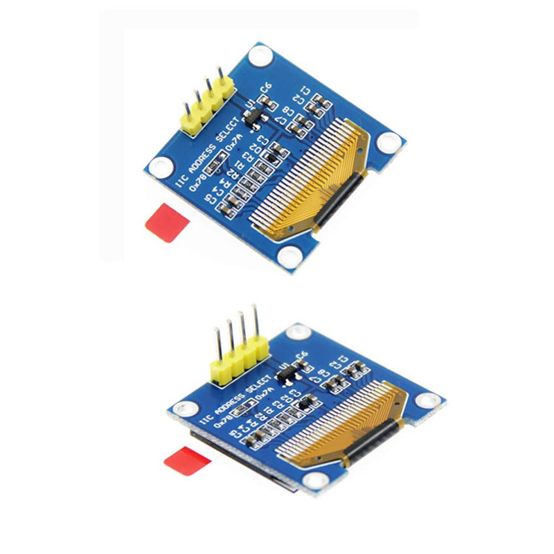 0.96 OLED Display Module, FBHDZVV 128 x 64 Pixel IIC 12864 OLED Yellow Blue I2C 0.96inch OLED Display IIC Serial with SSD1306 Chip Compatible with Arduino UNO Raspberry Pi