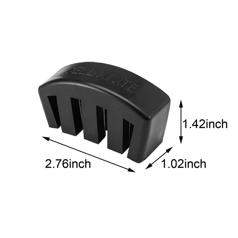 Timiy 1Pcs Black Practice Rubber Mute for Cello Ultra Practice Silencer Claw Style