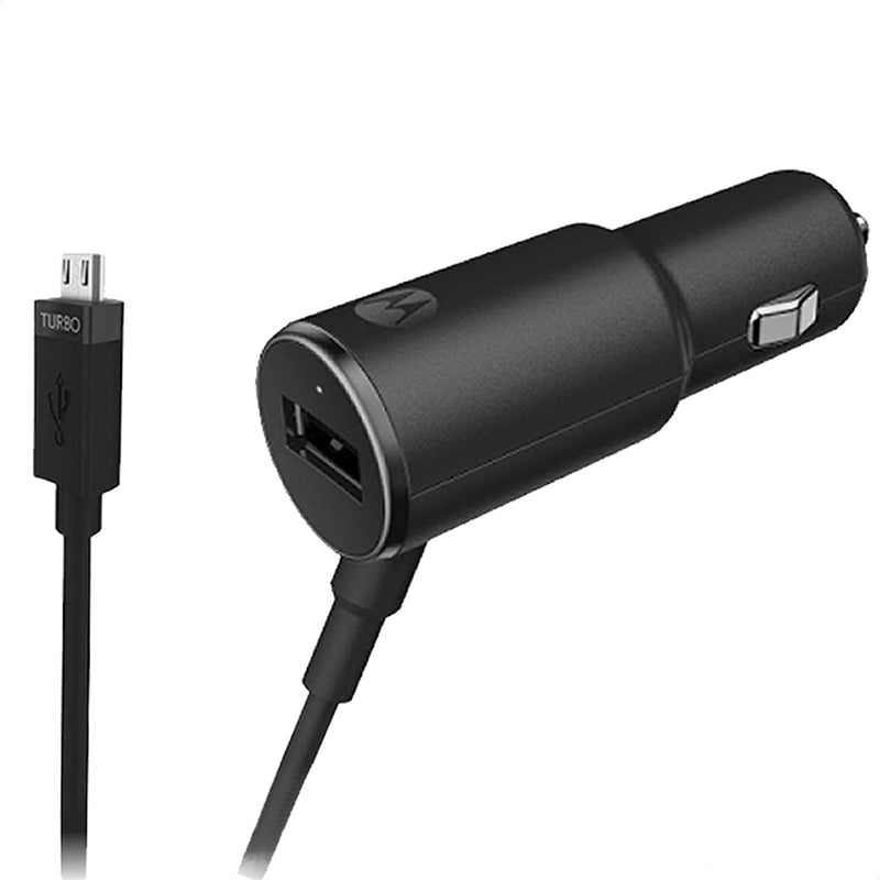 Motorola TurboPower 25 Rapid Charge Car Charger - Retail Packaging 25W Dual Port 25W Rapid Charger