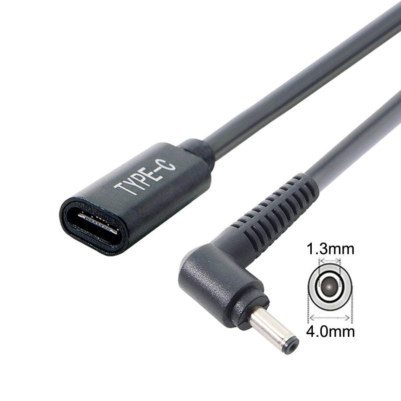 [AUSTRALIA] - Xiwai Type C USB-C Female Input to DC Power PD Charge Cable fit for Laptop 18-20V (4.0x1.3mm) 4.0*1.3mm for HP 