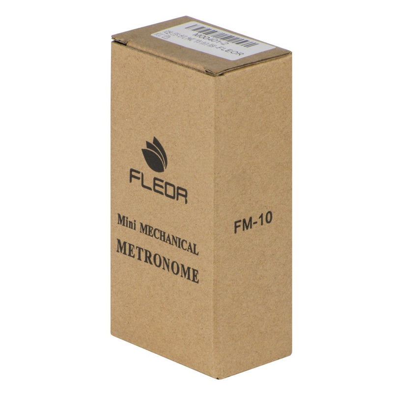 FLEOR Mini Mechanical Metronome Spring Driven Traditional for Piano Guitar Violin Ukulele, Black