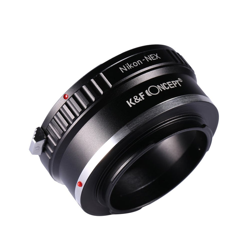 K&F Concept Lens Mount Adapter for Nikon AI Lens to Sony NEX E-Mount Camera, fits Sony NEX-3 NEX-3C NEX-3N NEX-5 NEX-5C NEX-5N NEX-5R NEX-5T NEX-6 NEX-7 NEX-F3 NEX-VG10 VG20