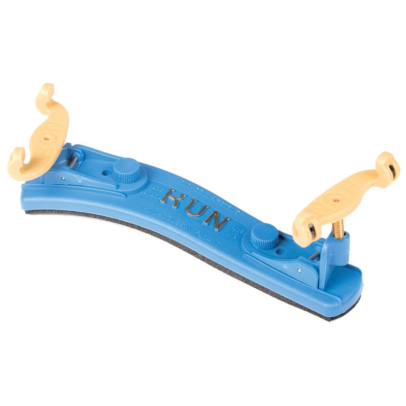 Kun Collapsible Mini Blue Shoulder Rest for 1/16-1/4 Violin