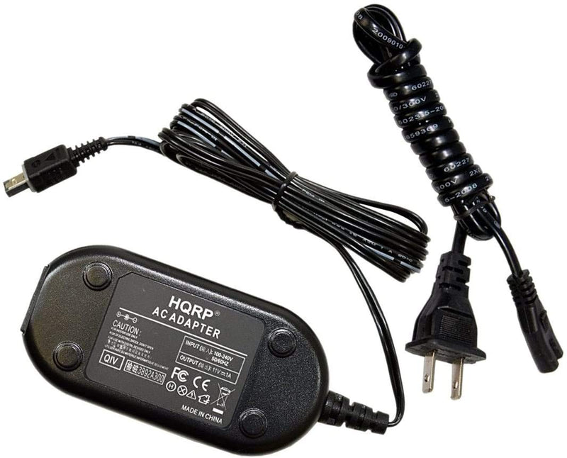 HQRP AC Adapter Charger works with JVC AP-V14 AP-V15 AP-V16 AP-V17 AP-V18 AP-V19 AP-V20 AP-V21 GR-DA30U GR-DA30US GZ-MG670 GZ-MG670U GR-SXM38U GRSXM38U GZ-MG465BUS GR-D230US GZMS100 GZMS100U Camcorder