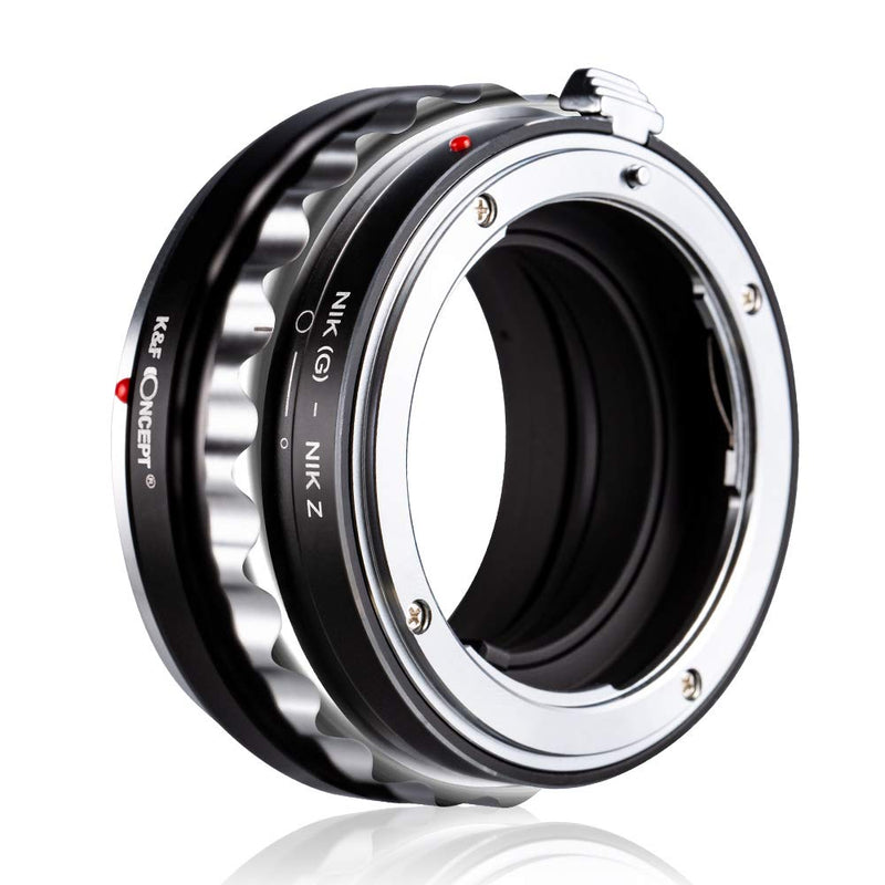 K&F Concept Lens Mount Adapter for Nikon G AF-S Mount Lens to Nikon Z6 Z7 Camera NIK（G)-NIK Z