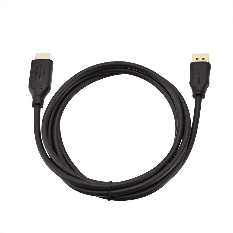 Amazon Basics Uni-Directional DisplayPort to HDMI Display Cable - 6 Feet 1-Pack Single