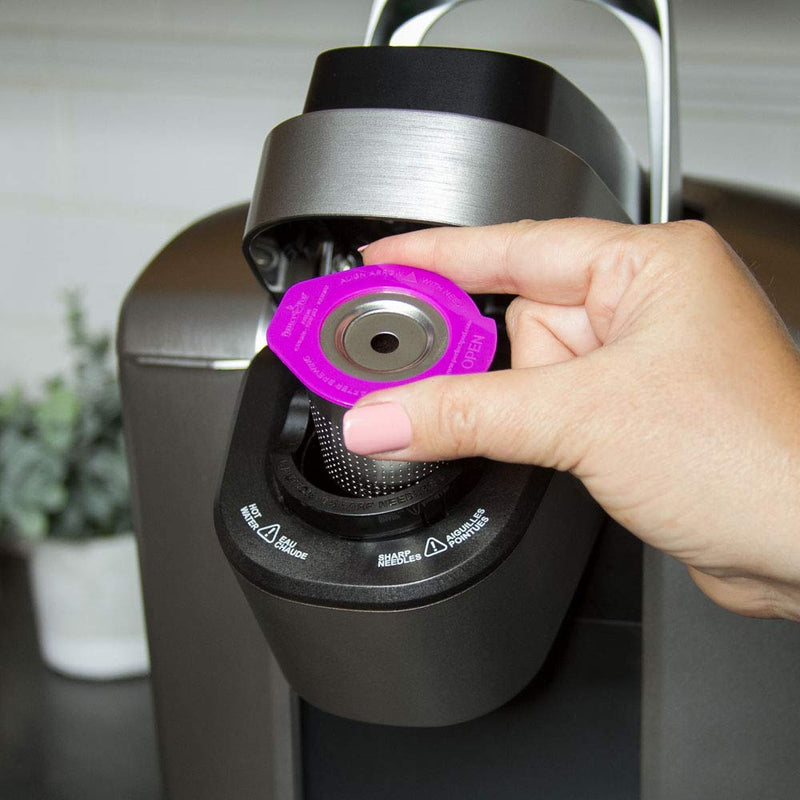 [AUSTRALIA] - Cafe Flow Stainless Steel Reusable Metal Coffee Pod Refillable Filter Cup | Compatible with Keurig 1.0, 2.0, K-Mini, K-Duo, K-Slim & Select Single K Cup Coffee Makers (See Compatibility Chart) 