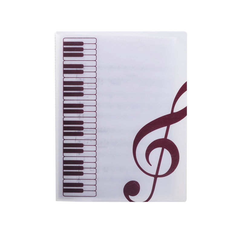 Music Folder Piano Score Folder Music Folder Storage Holder A4 Size Folder,40 Pockets Chorus Dedicated Sheet Music Folder White