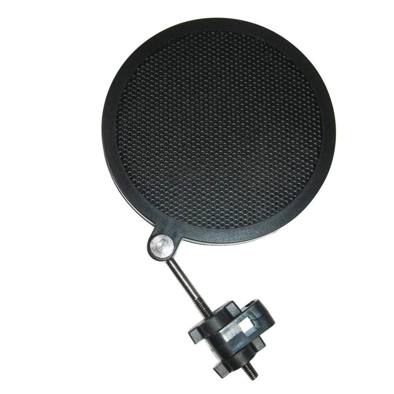 Milisten Microphone Pop Filter Shield Mic Pop Filter Pop Screen for Broadcasting Microphone (Black Small)