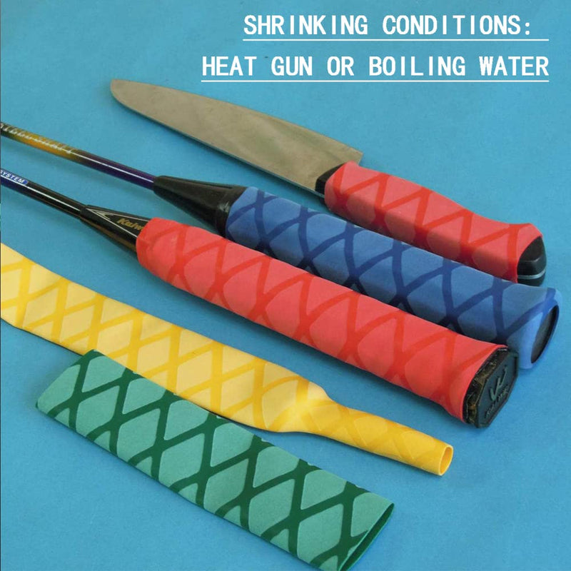 [AUSTRALIA] - WOER 3PCS Fishing Rod Shrink Wrap 2:1 Dia 1.2", 1.4", 1.6" Fishing Rod Grip Wrap Industrial Heat Shrink Tubing Fly Fishing Accessories L:9.8ft Red 3*Φ30mm 