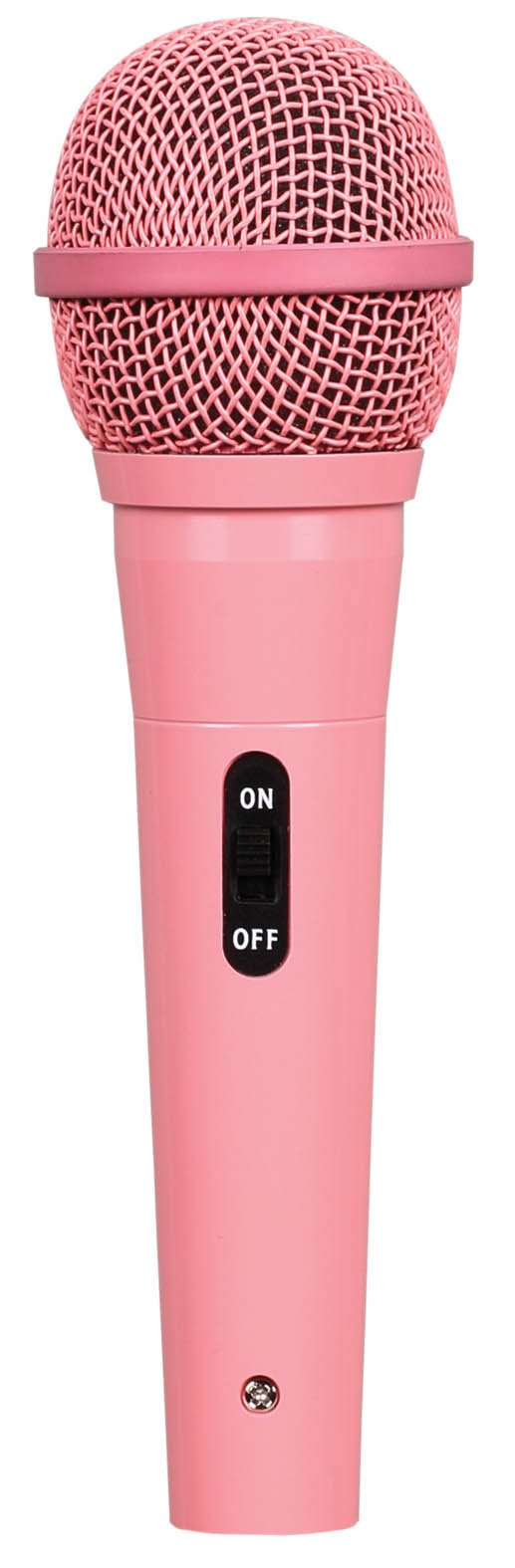 Soundlab Dynamic Vocal Microphone With Lead in Pink