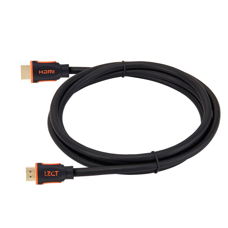 4K High Speed HDMI Cable 15FT with Ethernet LZCT HDMI Cord V2.0 Support 4K@60Hz Ultra HD 2160P 3D ARC HDR(Length from 3' to 125') Dual Color Mould black and orange