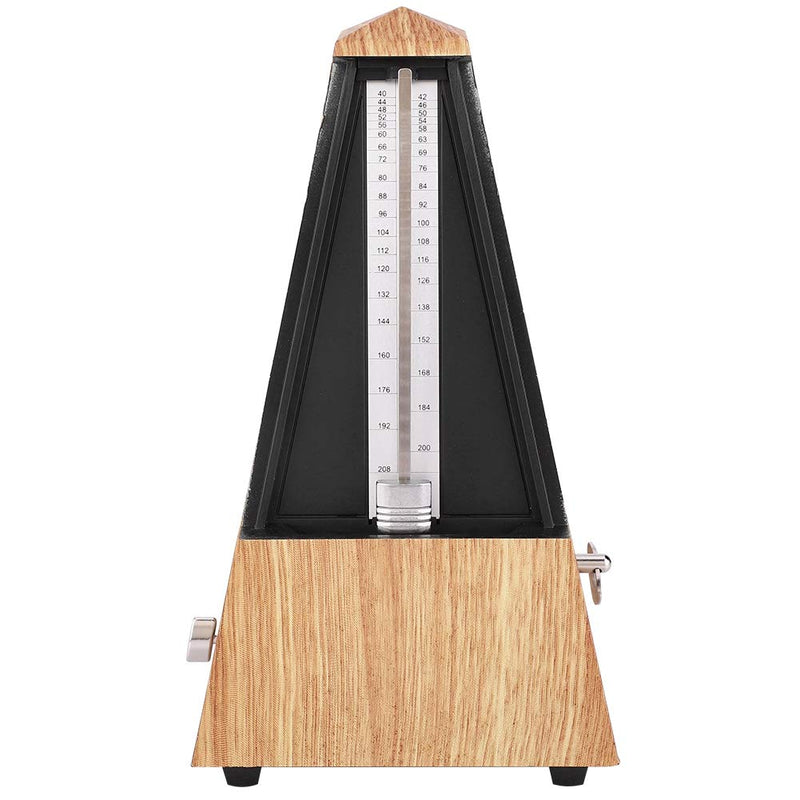 Bnineteenteam Mechanical Metronome Guitar Piano Instrument Tower Metronome Musical Accessory (Shallow Wood)