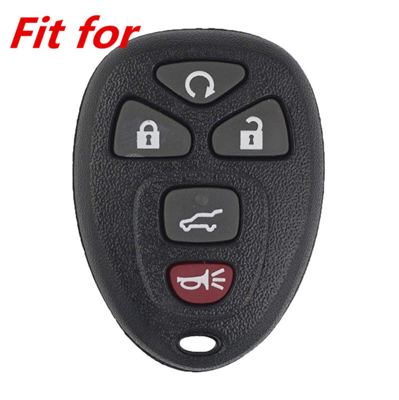 KAWIHEN Silicone Key Fob Cover Compatible with Buick Cadillac Chevrolet CMC Pontiac Saturn KOBGT04A OUC60270 OUC60221 22733524 15913415